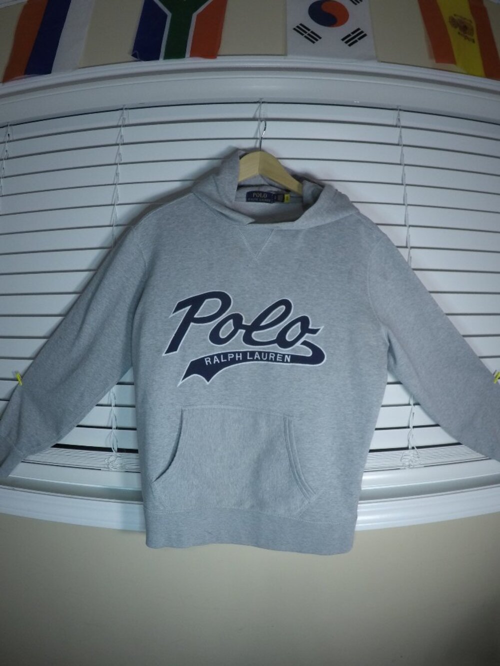 Polo Ralph Lauren Script Logo Hoodie Grey S